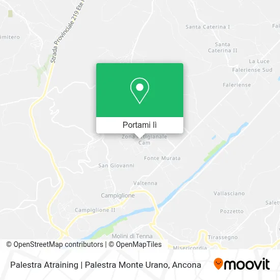 Mappa Palestra Atraining | Palestra Monte Urano