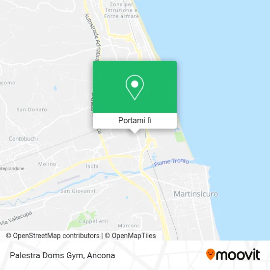 Mappa Palestra Doms Gym