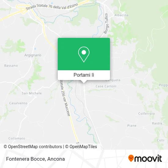 Mappa Fontenera Bocce