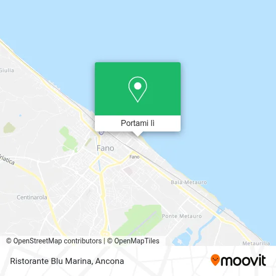 Mappa Ristorante Blu Marina