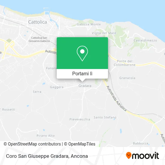 Mappa Coro San Giuseppe Gradara