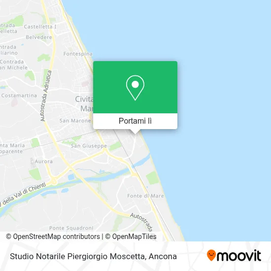 Mappa Studio Notarile Piergiorgio Moscetta