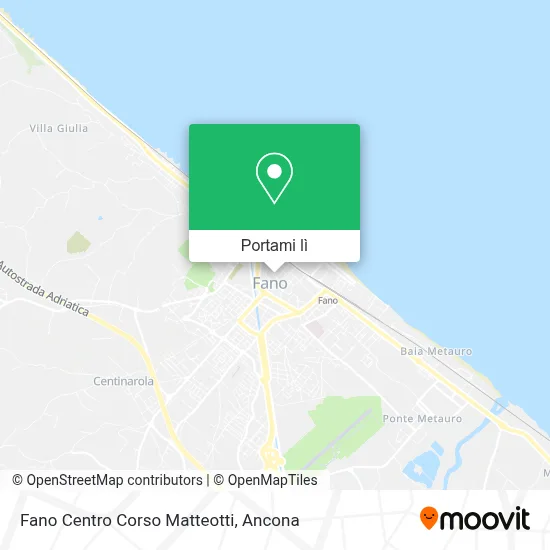 Mappa Fano Centro Corso Matteotti