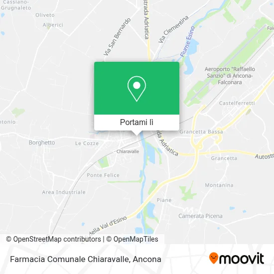 Mappa Farmacia Comunale Chiaravalle