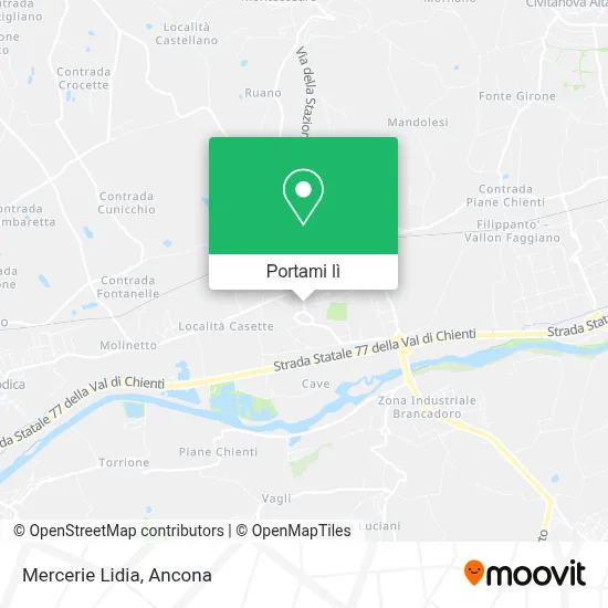 Mappa Mercerie Lidia