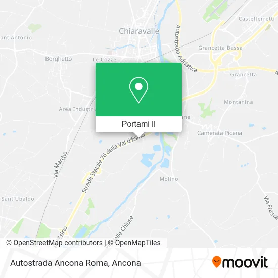 Mappa Autostrada Ancona Roma
