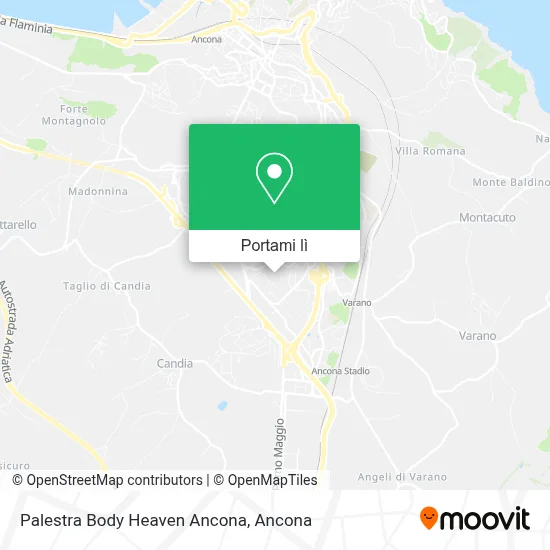 Mappa Palestra Body Heaven Ancona