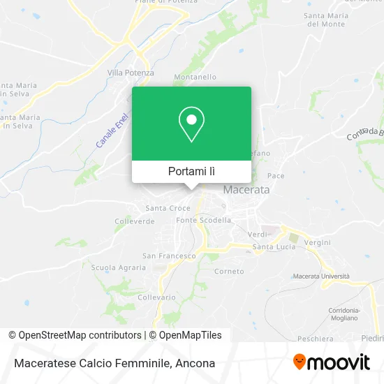 Mappa Maceratese Calcio Femminile