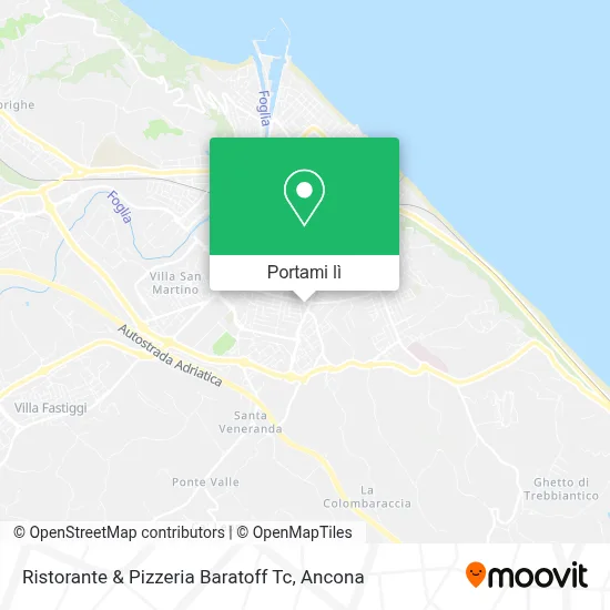 Mappa Ristorante & Pizzeria Baratoff Tc