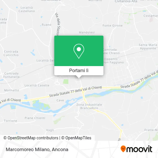 Mappa Marcomoreo Milano