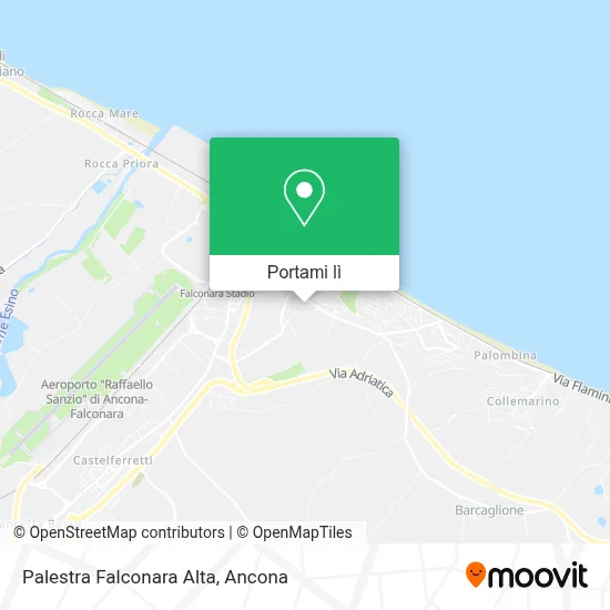 Mappa Palestra Falconara Alta
