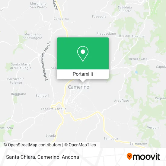 Mappa Santa Chiara, Camerino