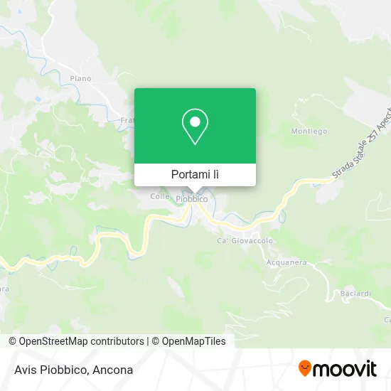 Mappa Avis Piobbico