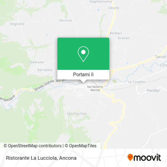 Mappa Ristorante La Lucciola