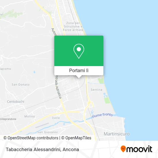 Mappa Tabaccheria Alessandrini