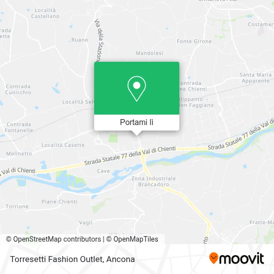 Mappa Torresetti Fashion Outlet