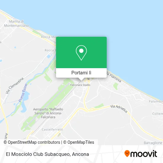 Mappa El Mosciolo Club Subacqueo