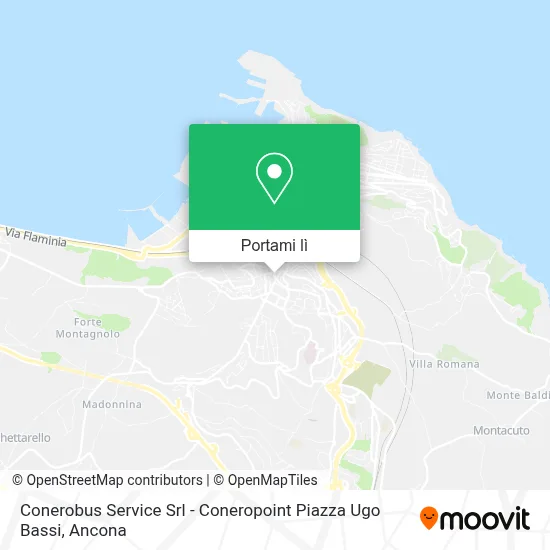 Mappa Conerobus Service Srl - Coneropoint Piazza Ugo Bassi