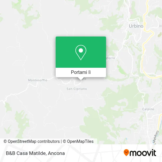 Mappa B&B Casa Matilde