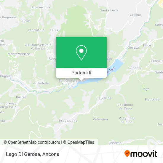 Mappa Lago Di Gerosa