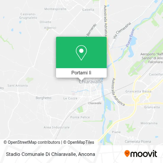 Mappa Stadio Comunale Di Chiaravalle