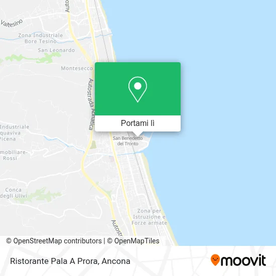 Mappa Ristorante Pala A Prora