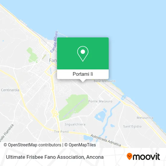Mappa Ultimate Frisbee Fano Association