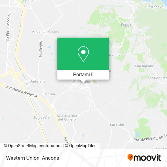 Mappa Western Union
