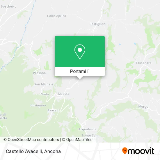 Mappa Castello Avacelli