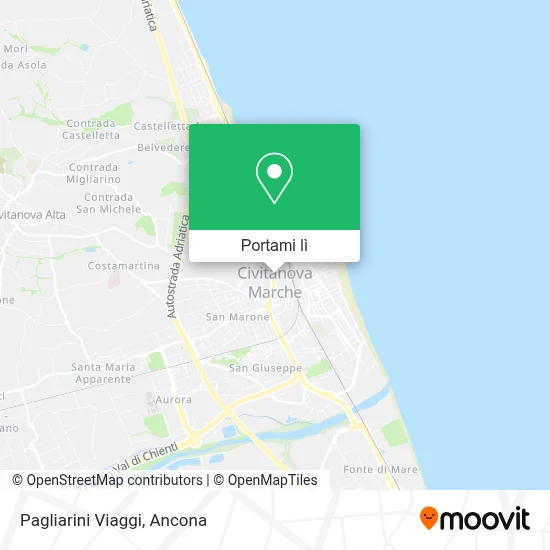 Mappa Pagliarini Viaggi