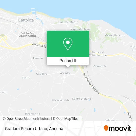 Mappa Gradara Pesaro Urbino