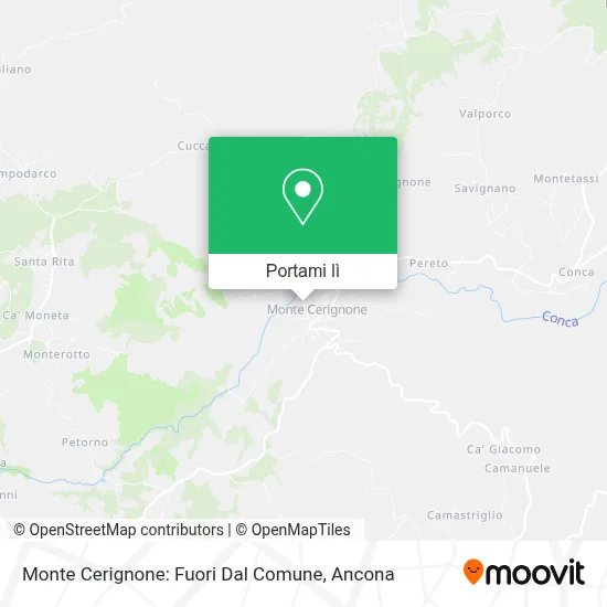 Mappa Monte Cerignone: Fuori Dal Comune