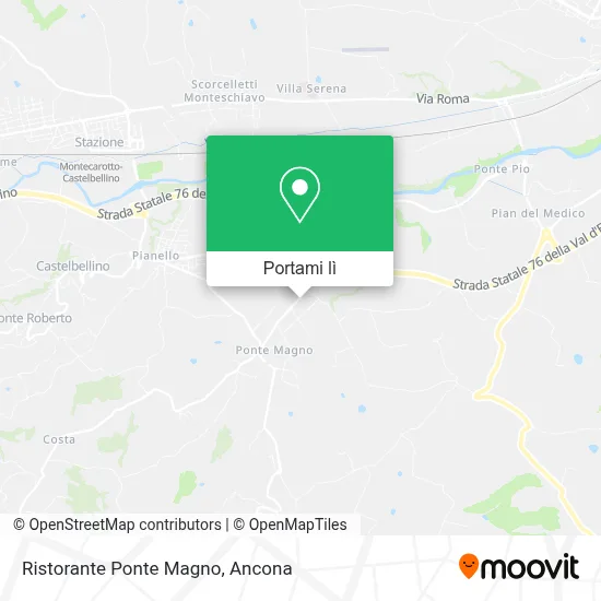 Mappa Ristorante Ponte Magno