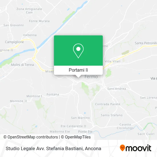 Mappa Studio Legale Avv. Stefania Bastiani