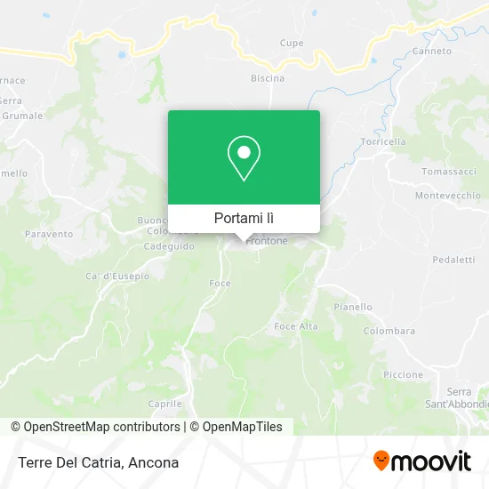 Mappa Terre Del Catria