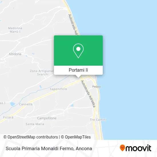 Mappa Scuola Primaria Monaldi Fermo