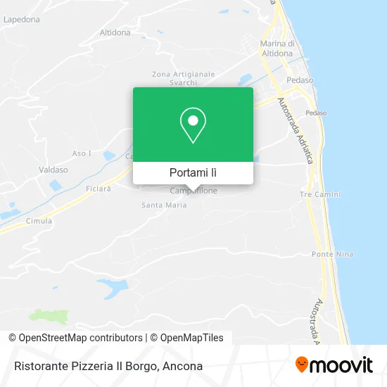 Mappa Ristorante Pizzeria Il Borgo