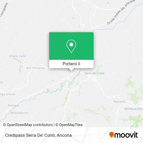 Mappa Credipass Serra De' Conti