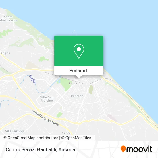 Mappa Centro Servizi Garibaldi