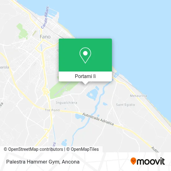 Mappa Palestra Hammer Gym