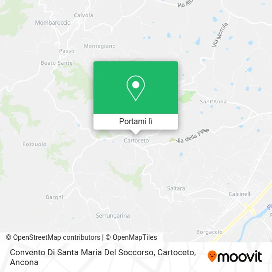 Mappa Convento Di Santa Maria Del Soccorso, Cartoceto
