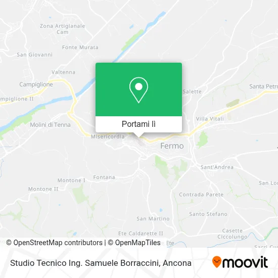 Mappa Studio Tecnico Ing. Samuele Borraccini