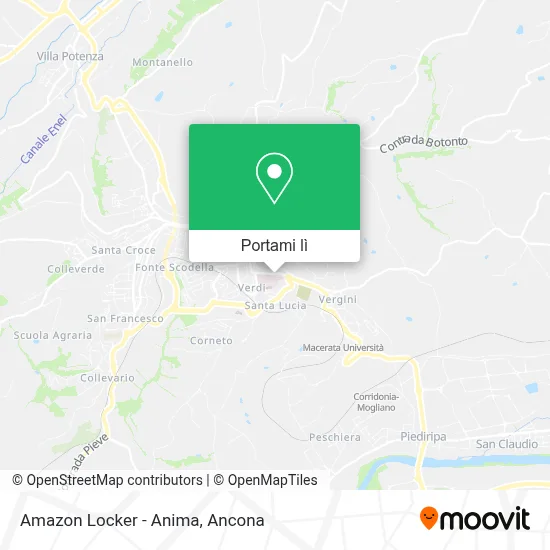 Mappa Amazon Locker - Anima