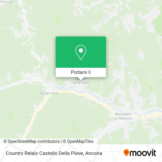 Mappa Country Relais Castello Della Pieve