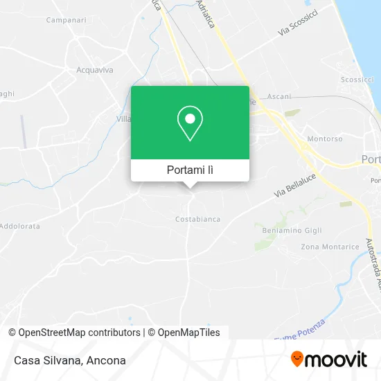 Mappa Casa Silvana