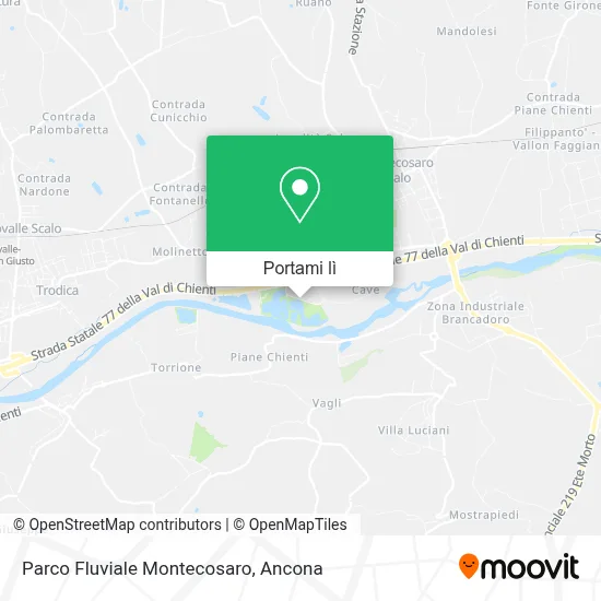Mappa Parco Fluviale Montecosaro