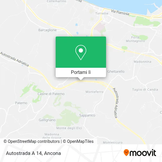 Mappa Autostrada A 14