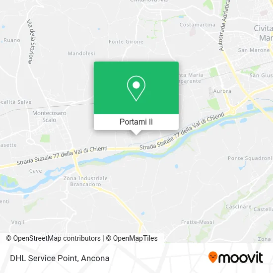 Mappa DHL Service Point