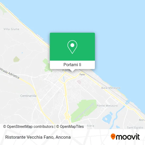 Mappa Ristorante Vecchia Fano