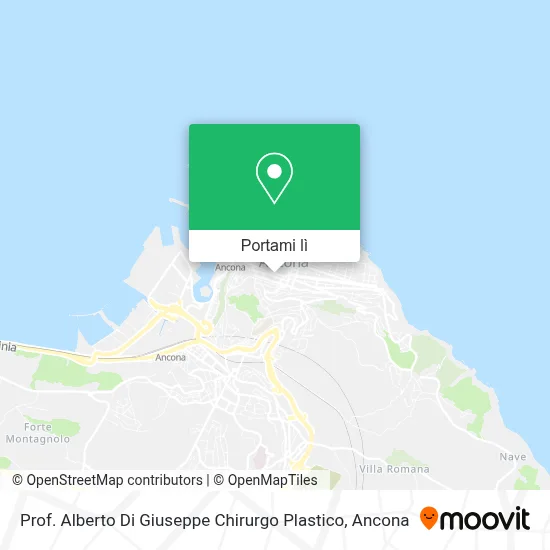 Mappa Prof. Alberto Di Giuseppe Chirurgo Plastico